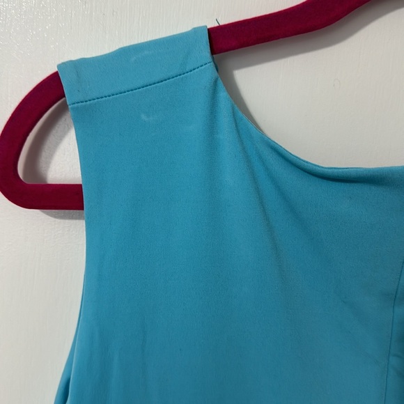 Michael Kors 1X blue tank with silver zipper details - Picture 14 of 15